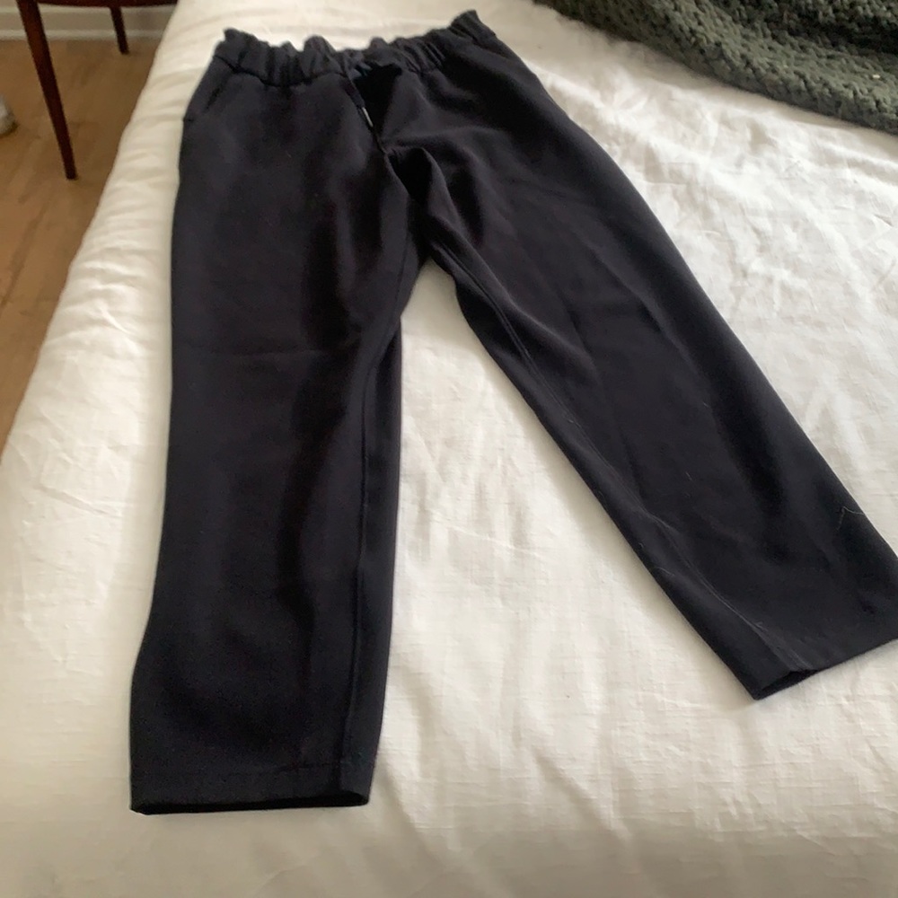 Black lululemon fast casual work like pants
